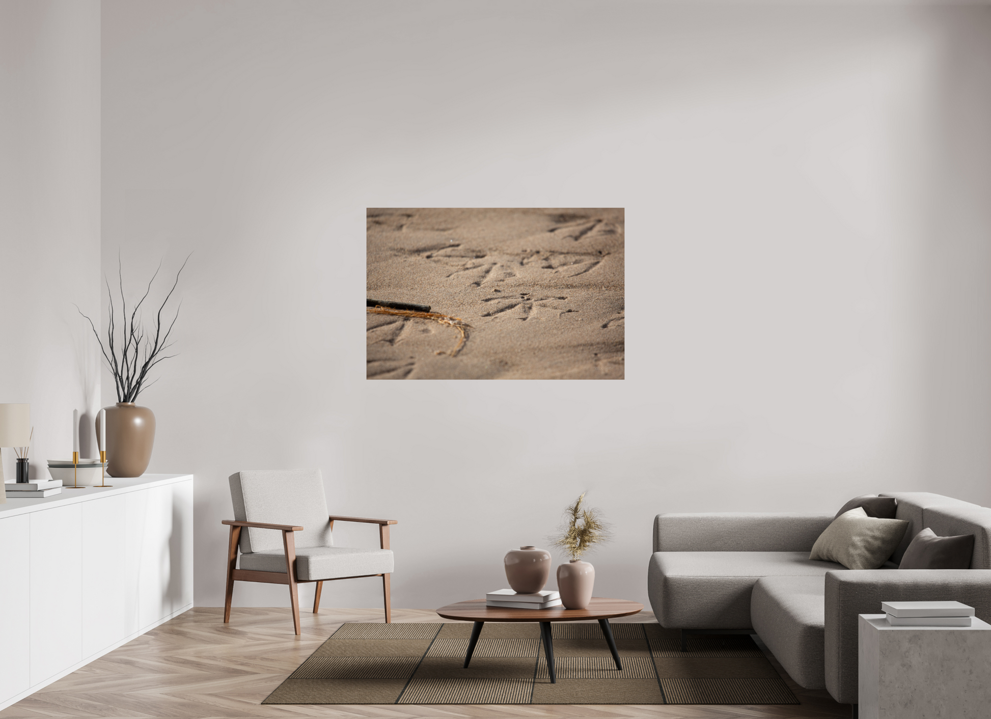 Bird Prints in Sand - Print Only