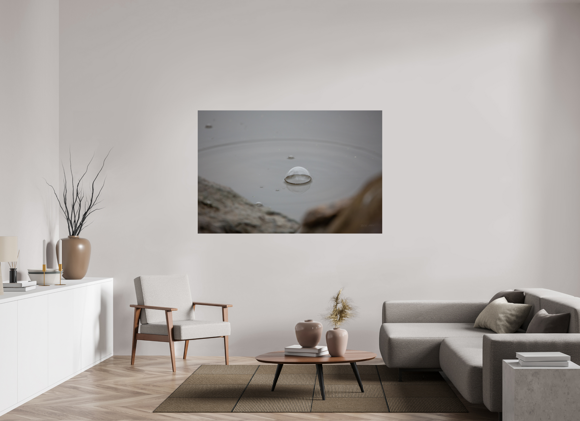 Water Drop Bubble - Print Only