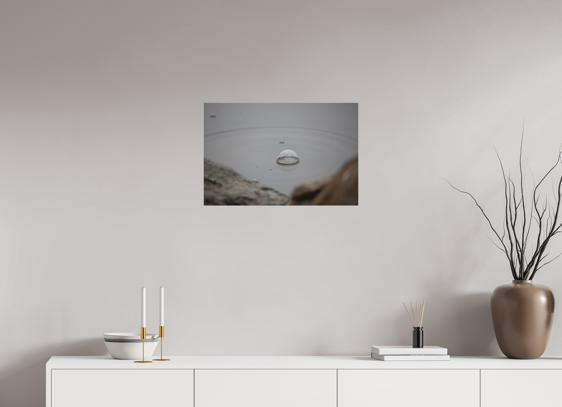 Water Drop Bubble - Print Only