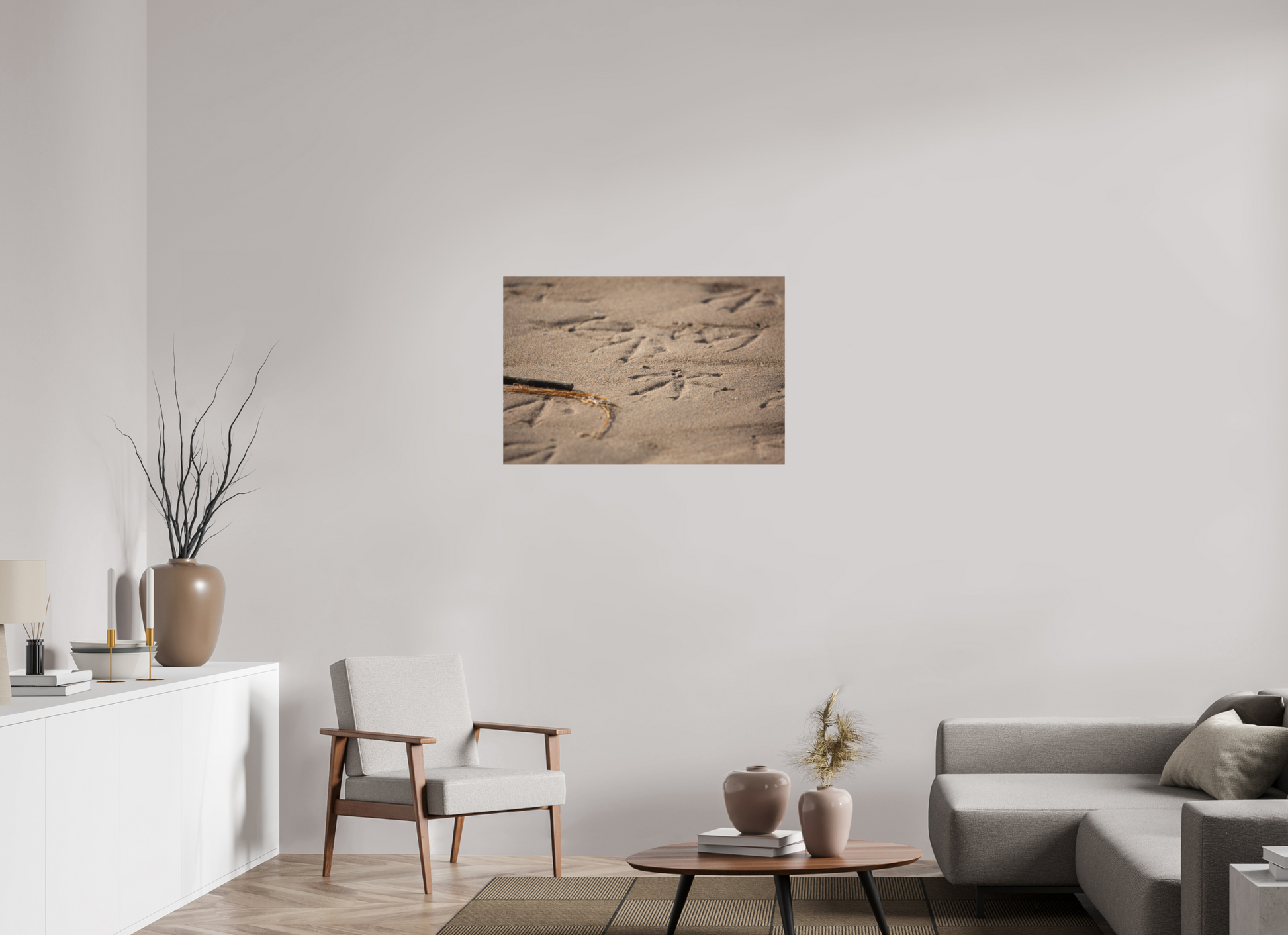 Bird Prints in Sand - Print Only