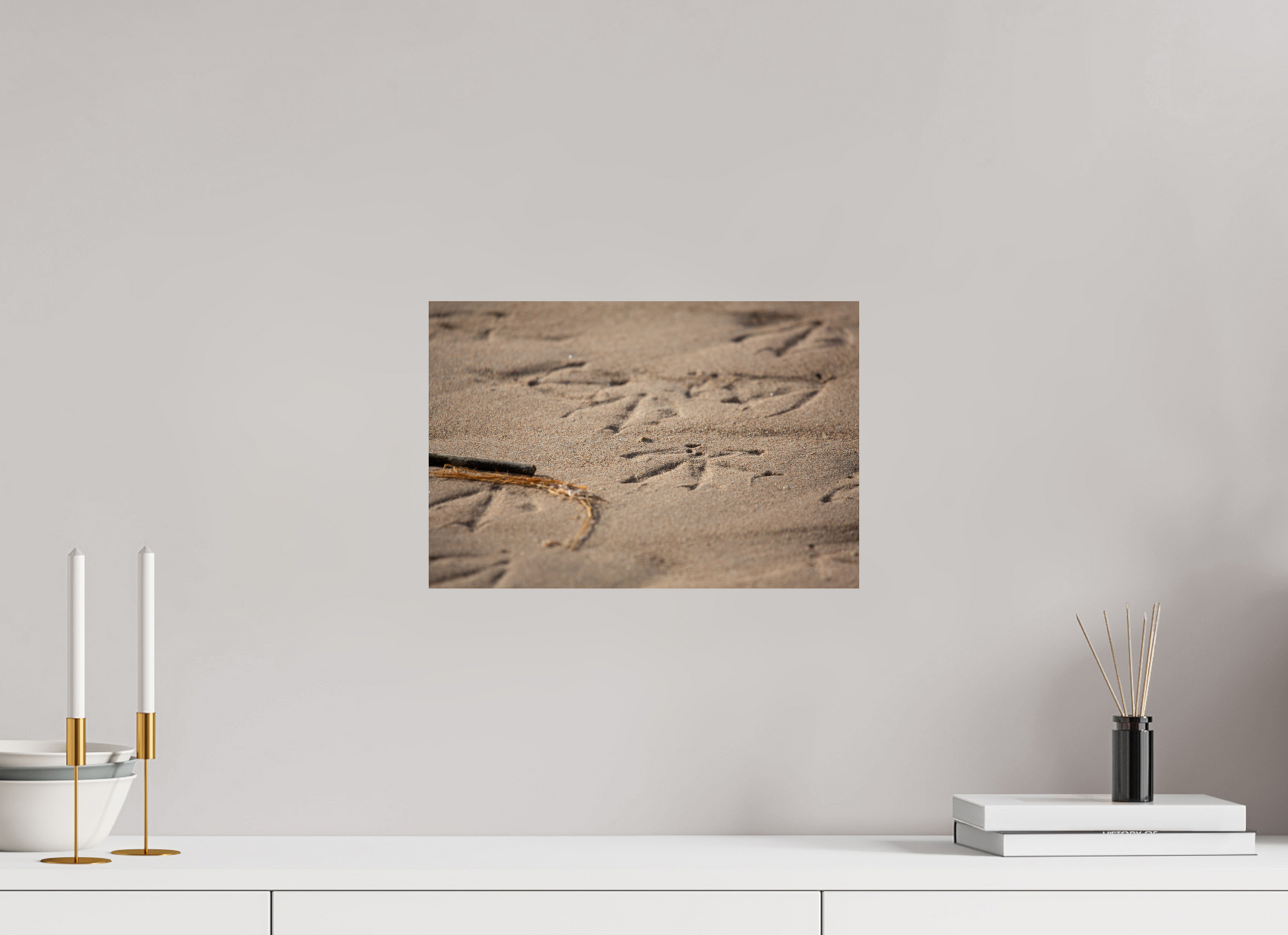 Bird Prints in Sand - Print Only