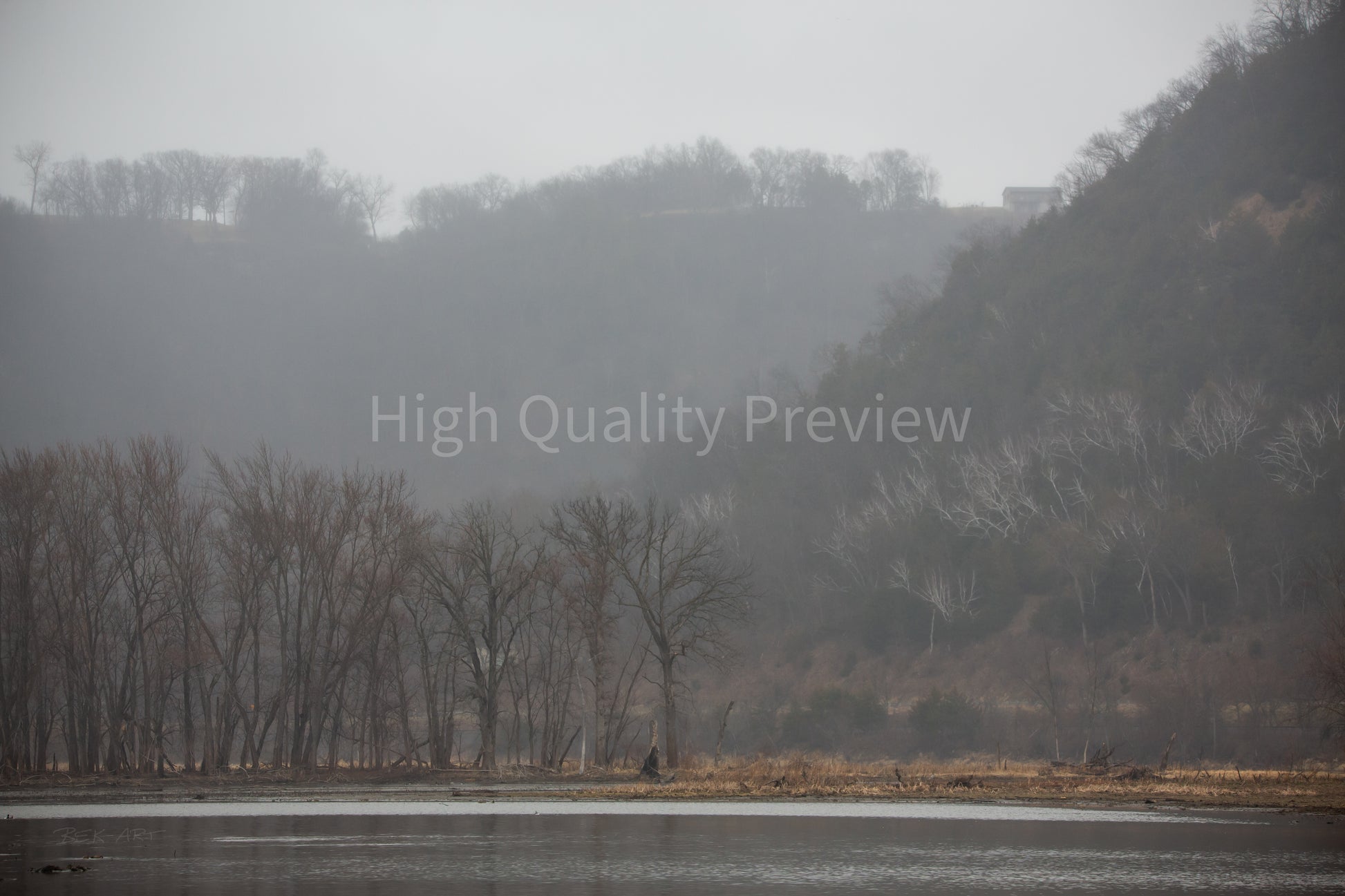 Bluff Water Landscape - Print Only