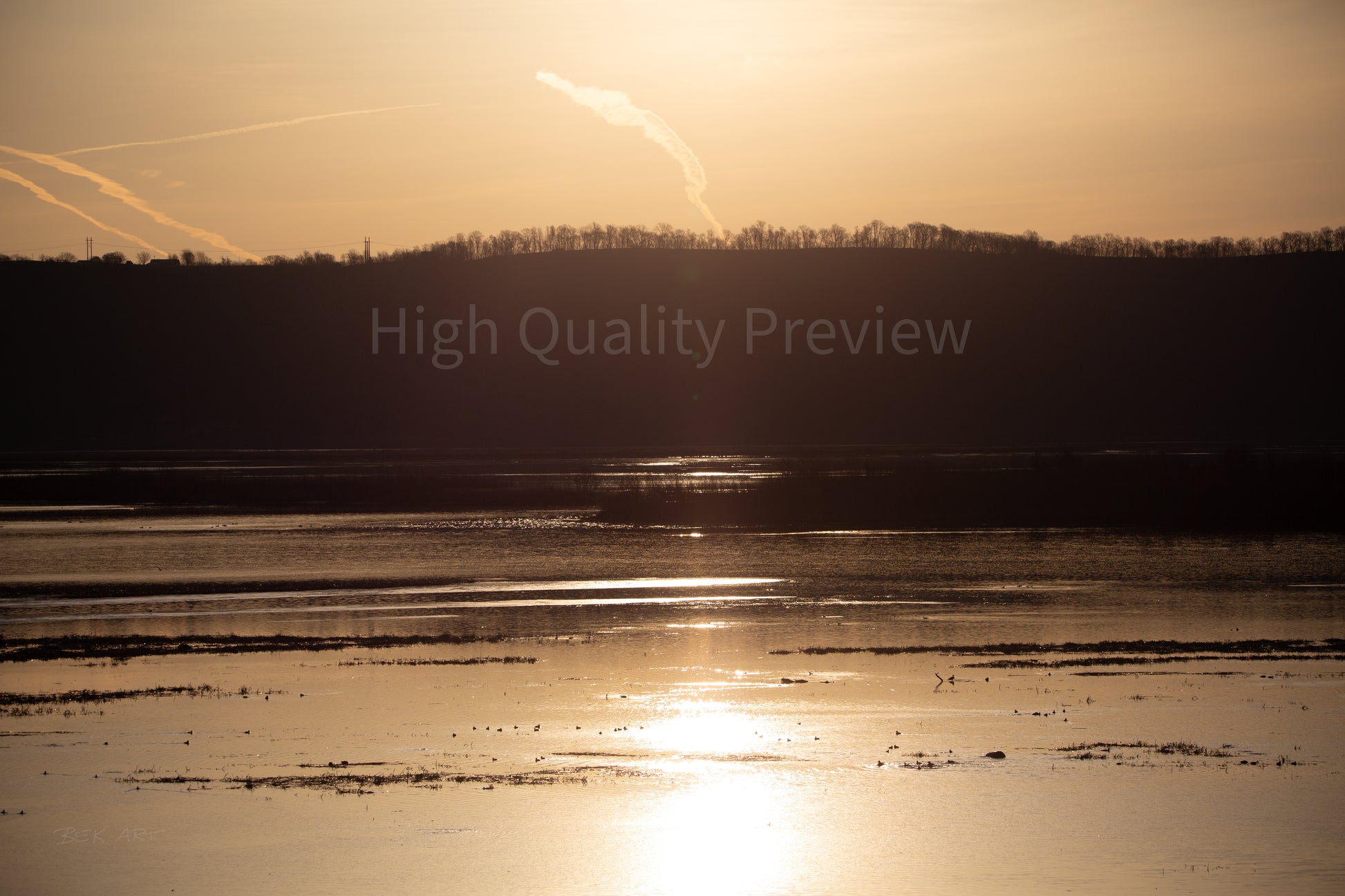 Sunrise on the River - Print Only
