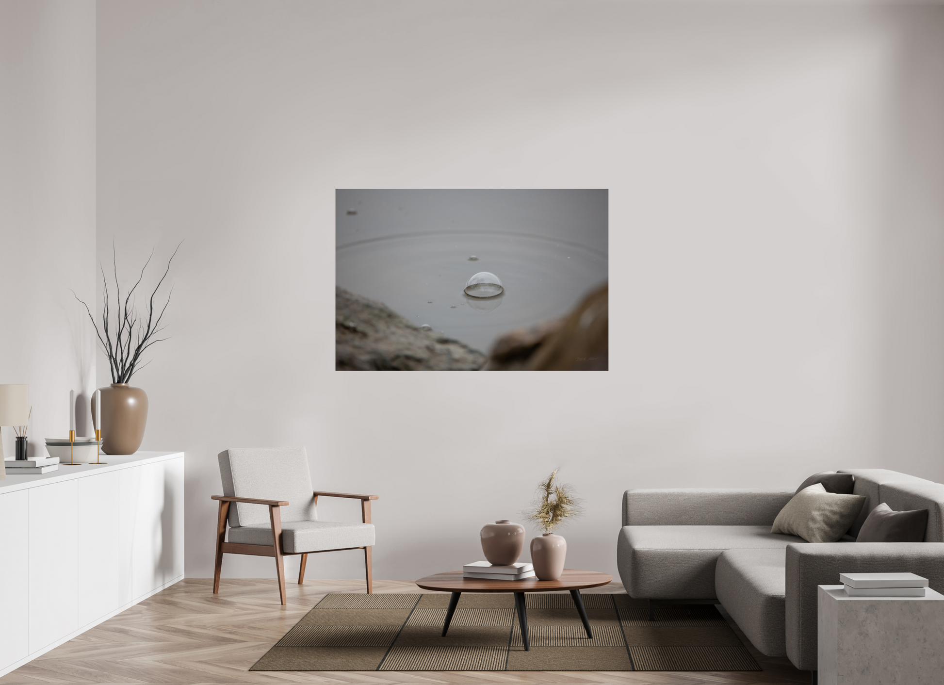 Water Drop Bubble - Print Only