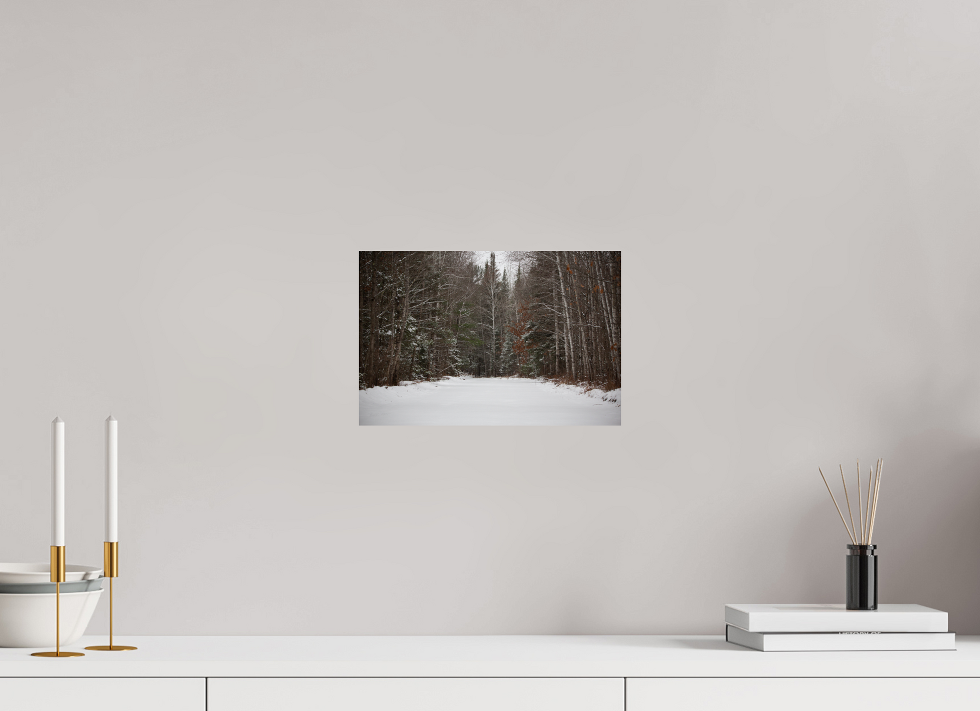 Fresh Snow Country Road - Print Only
