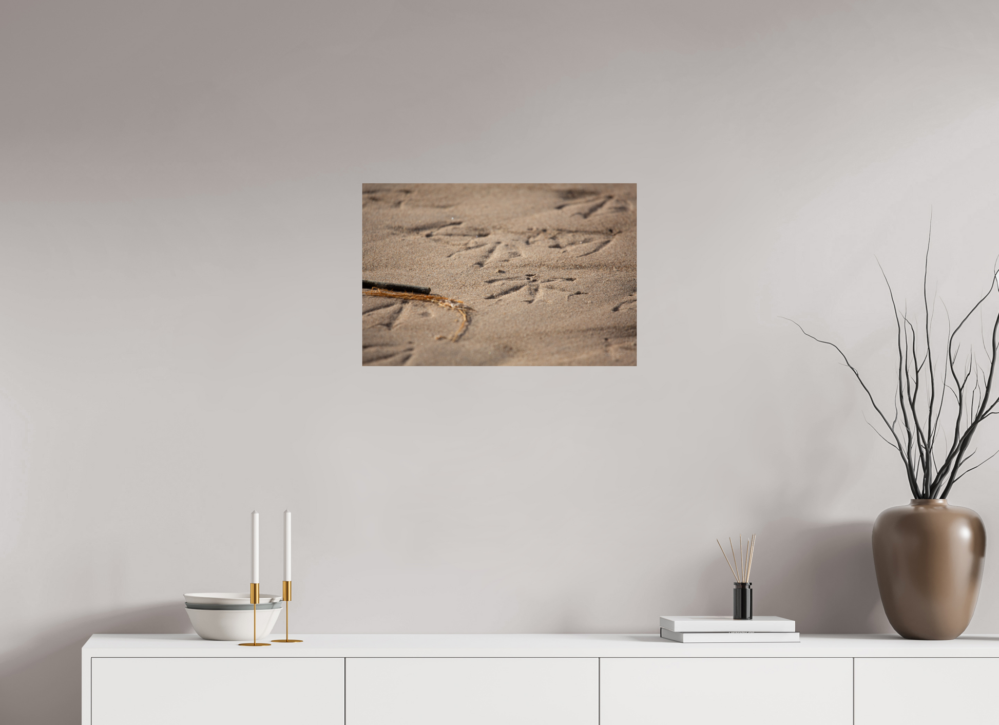 Bird Prints in Sand - Print Only