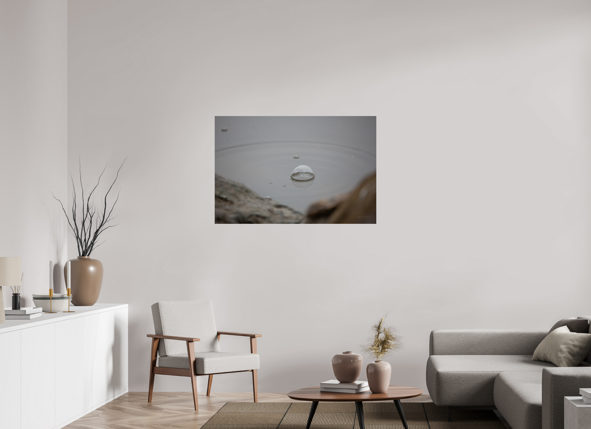 Water Drop Bubble - Print Only