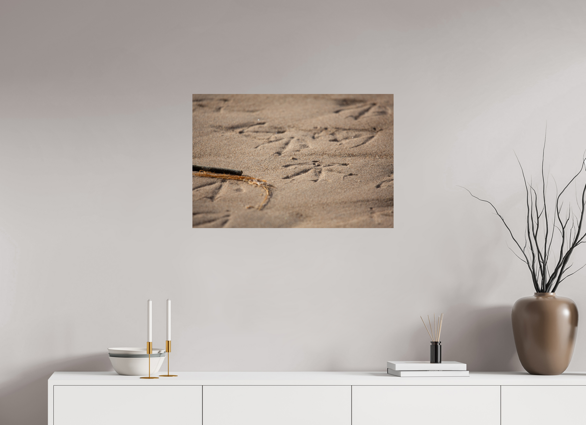 Bird Prints in Sand - Print Only