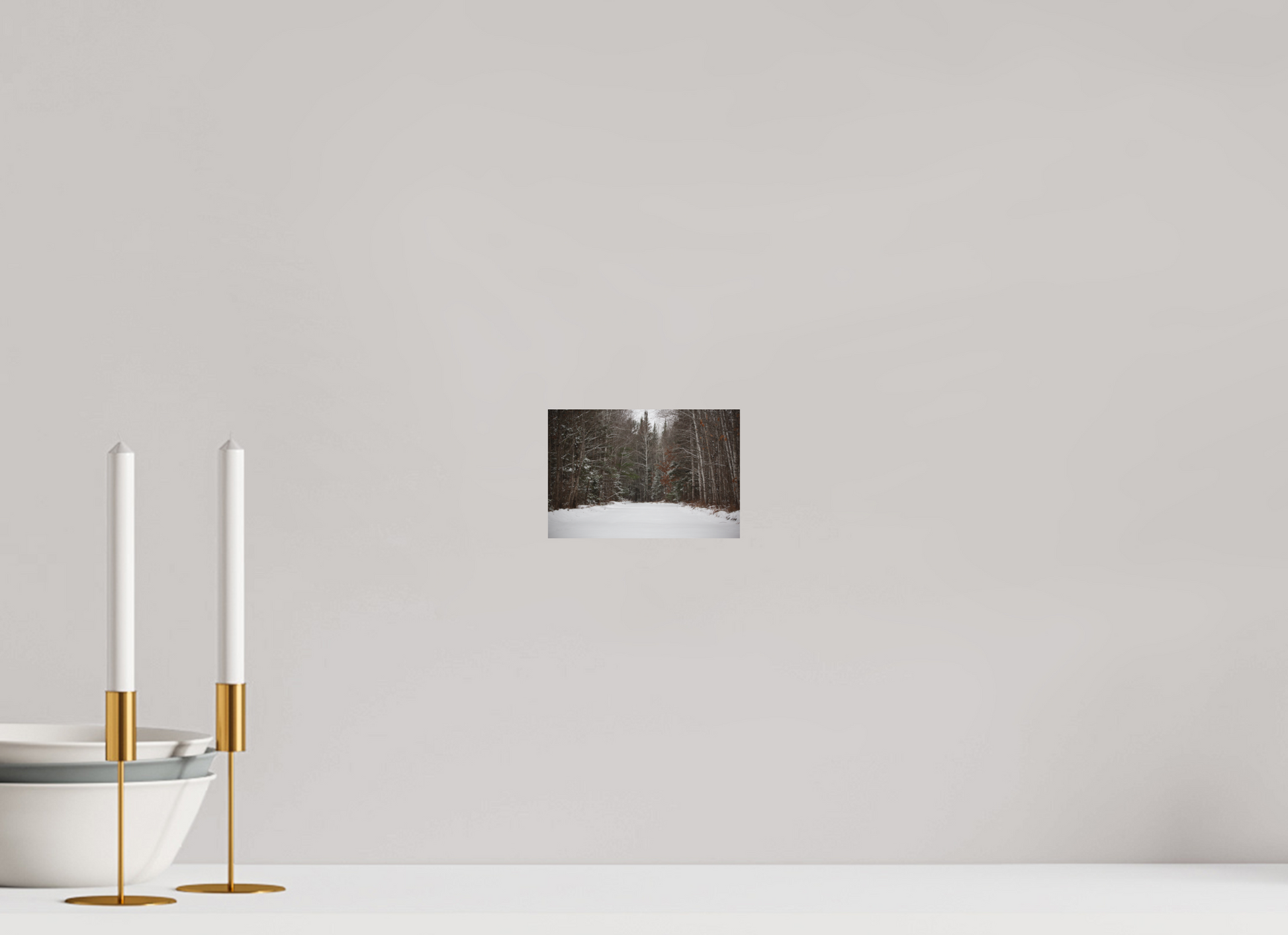Fresh Snow Country Road - Print Only