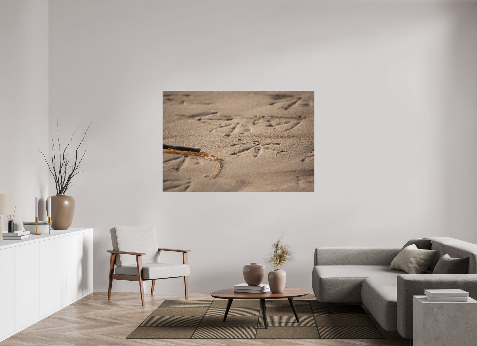 Bird Prints in Sand - Print Only