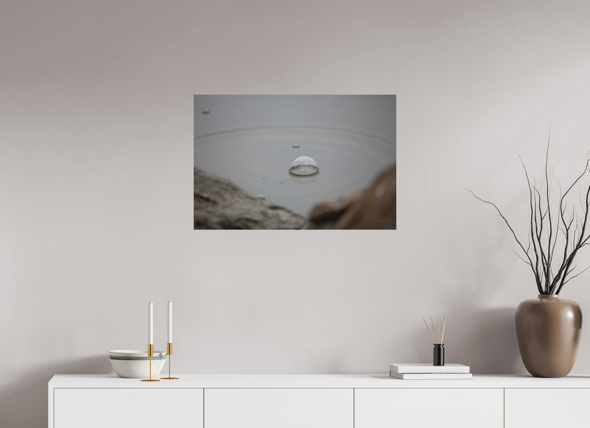 Water Drop Bubble - Print Only